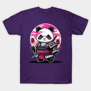 Japanese Samurai Panda Tattoo, Kawaii Ninja Panda T-Shirt